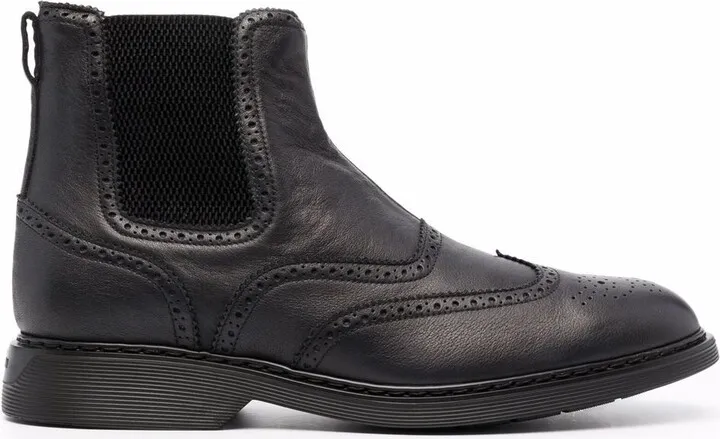 leather Chelsea boots