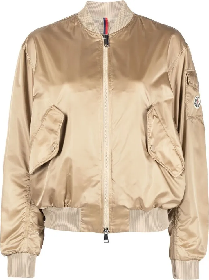 Ter logo-patch bomber jacket