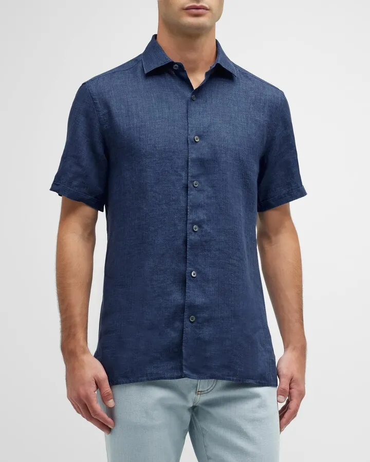 Men's Linen Sport Shirt