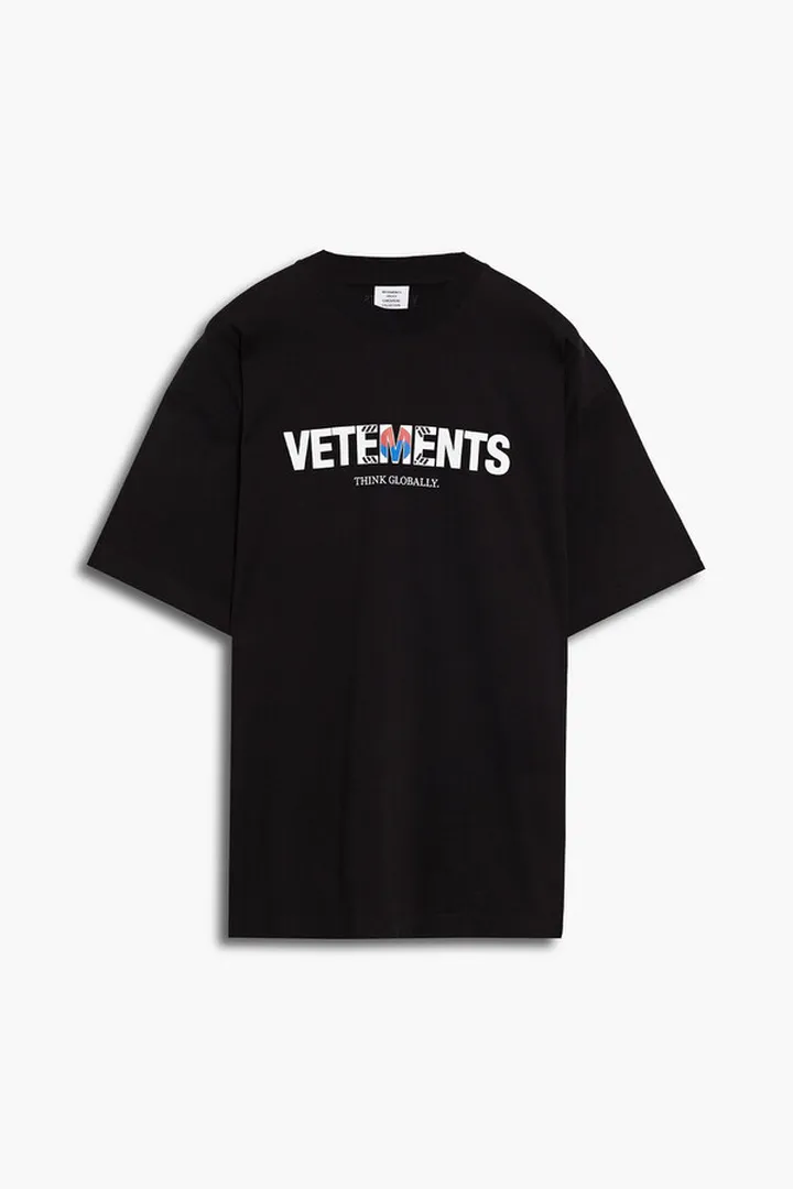 South Korea oversized printed cotton-jersey T-shirt