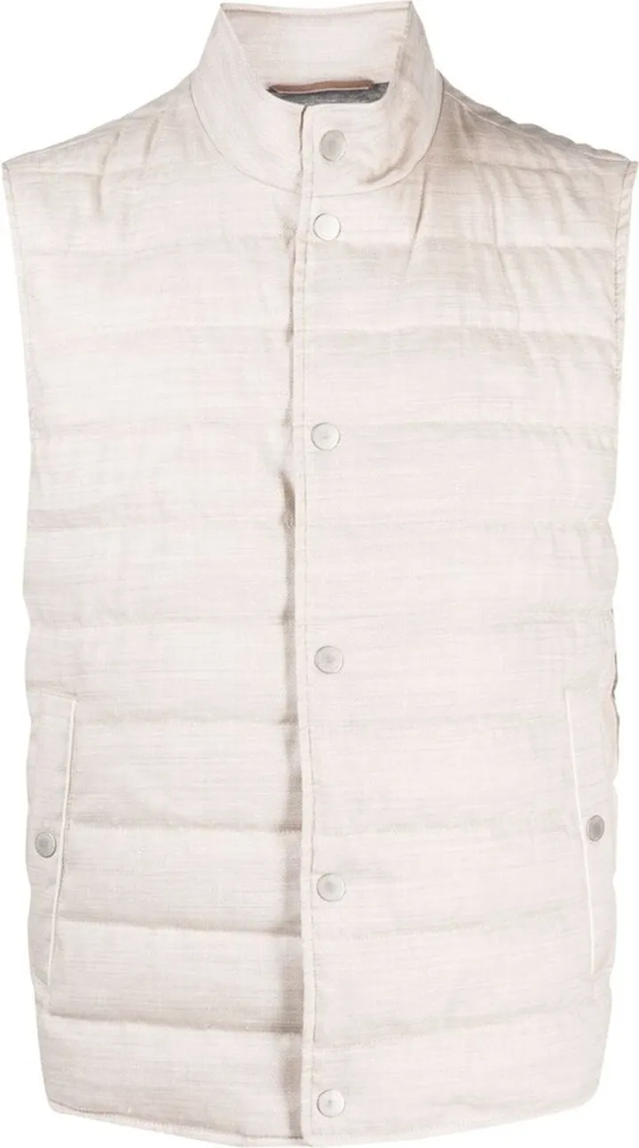 High-Neck Padded Gilet