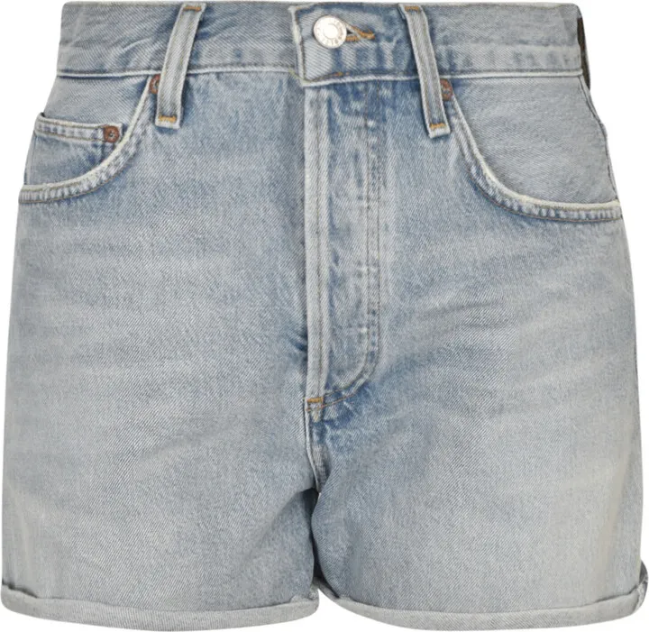 Denim Cropped Shorts