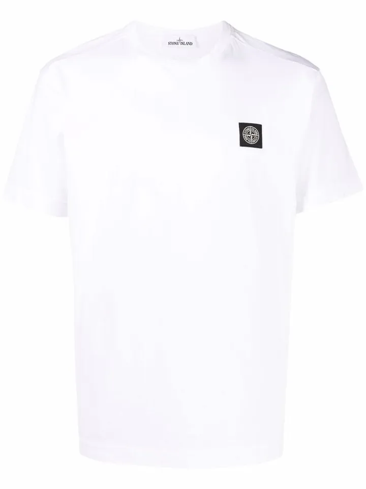 logo-patch cotton T-shirt