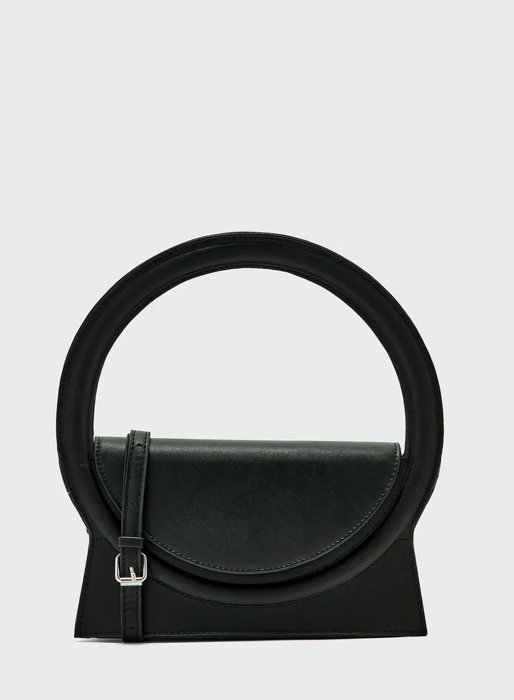 Rounded Handle Satchel Bag