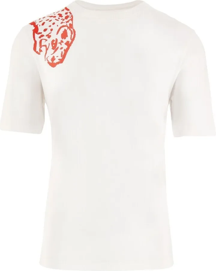 jaguar-print T-shirt