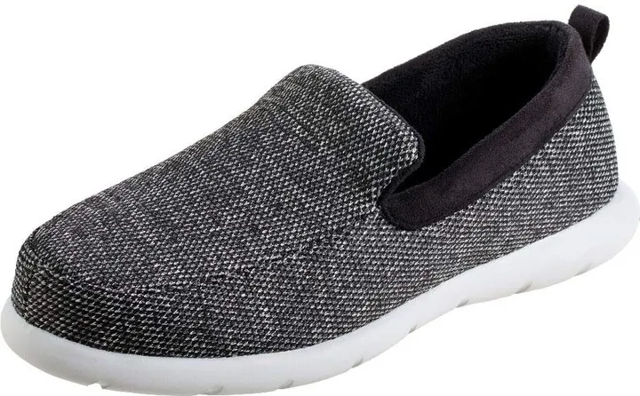 isotoner mens Zenz Men's Sport Knit Moccasin Slipper