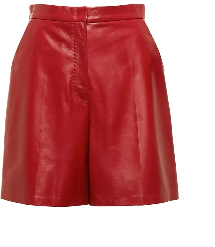 Lacuna leather shorts