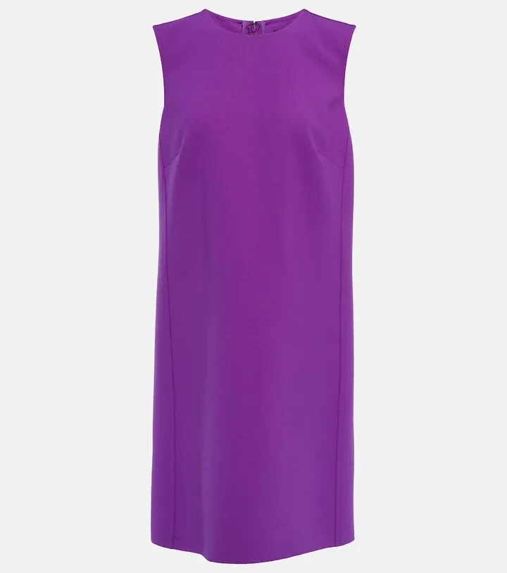Wool-blend minidress