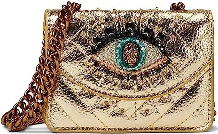 Kurt Geiger London Micro Kensington Eye (Gold) Handbags