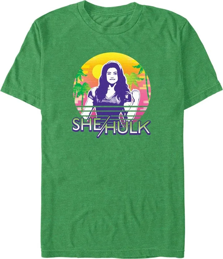 Men's She-Hulk: Attorney at Law Sun & Muscles T-Shirt - Kelly Heather - Large