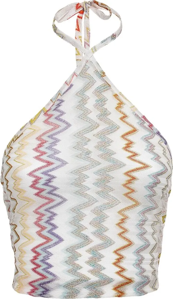 Chevron halter top