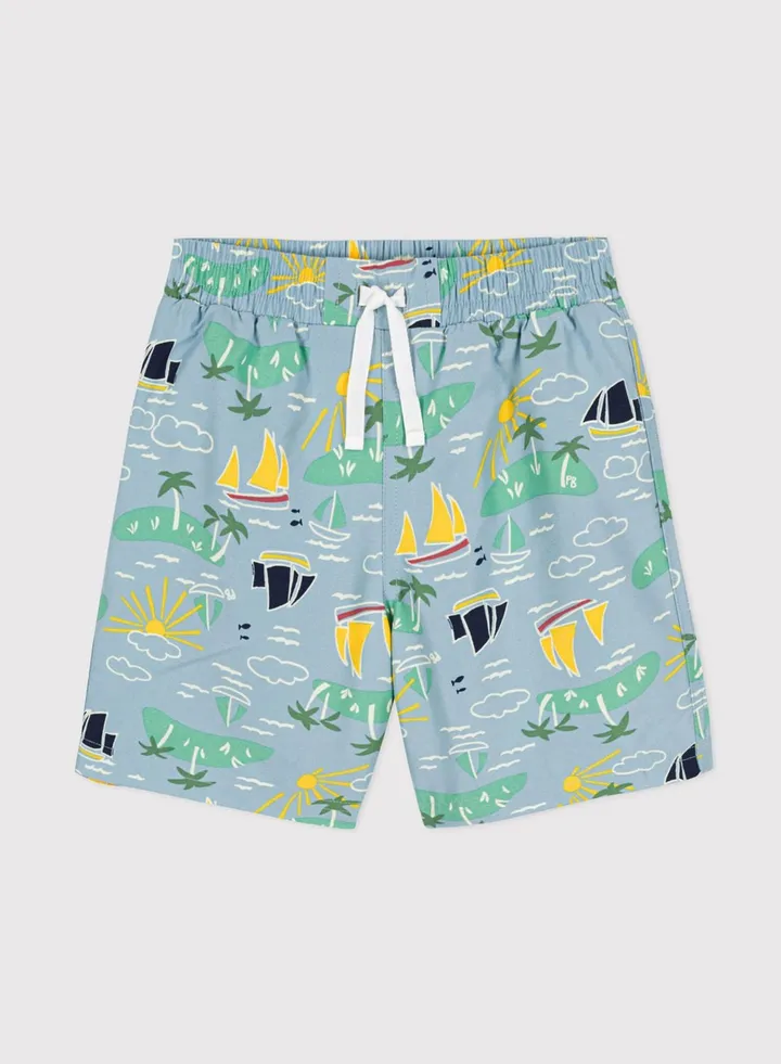 Kids Printed Swimming Shorts