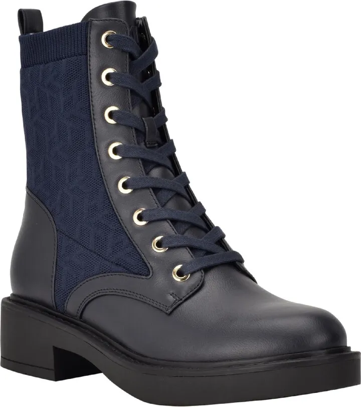 Treyna Womens Logo Breathable Combat & Lace-up Boots