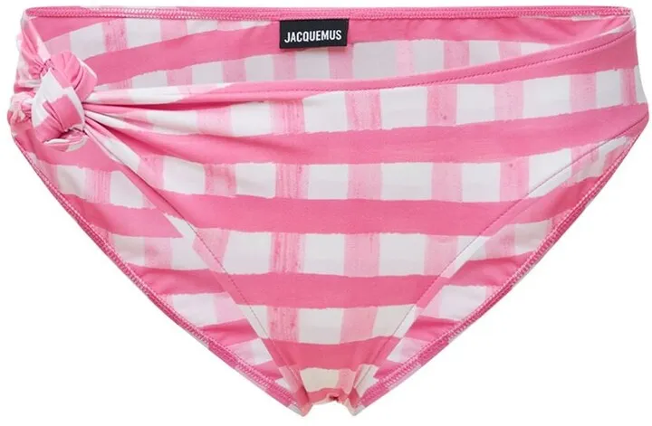 Le Maillot Vichy check bikini bottoms