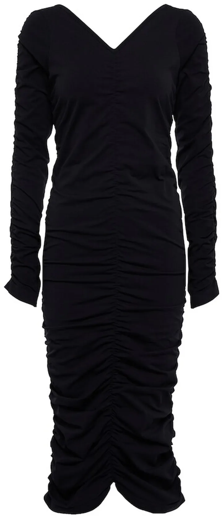 Ruched midi dress