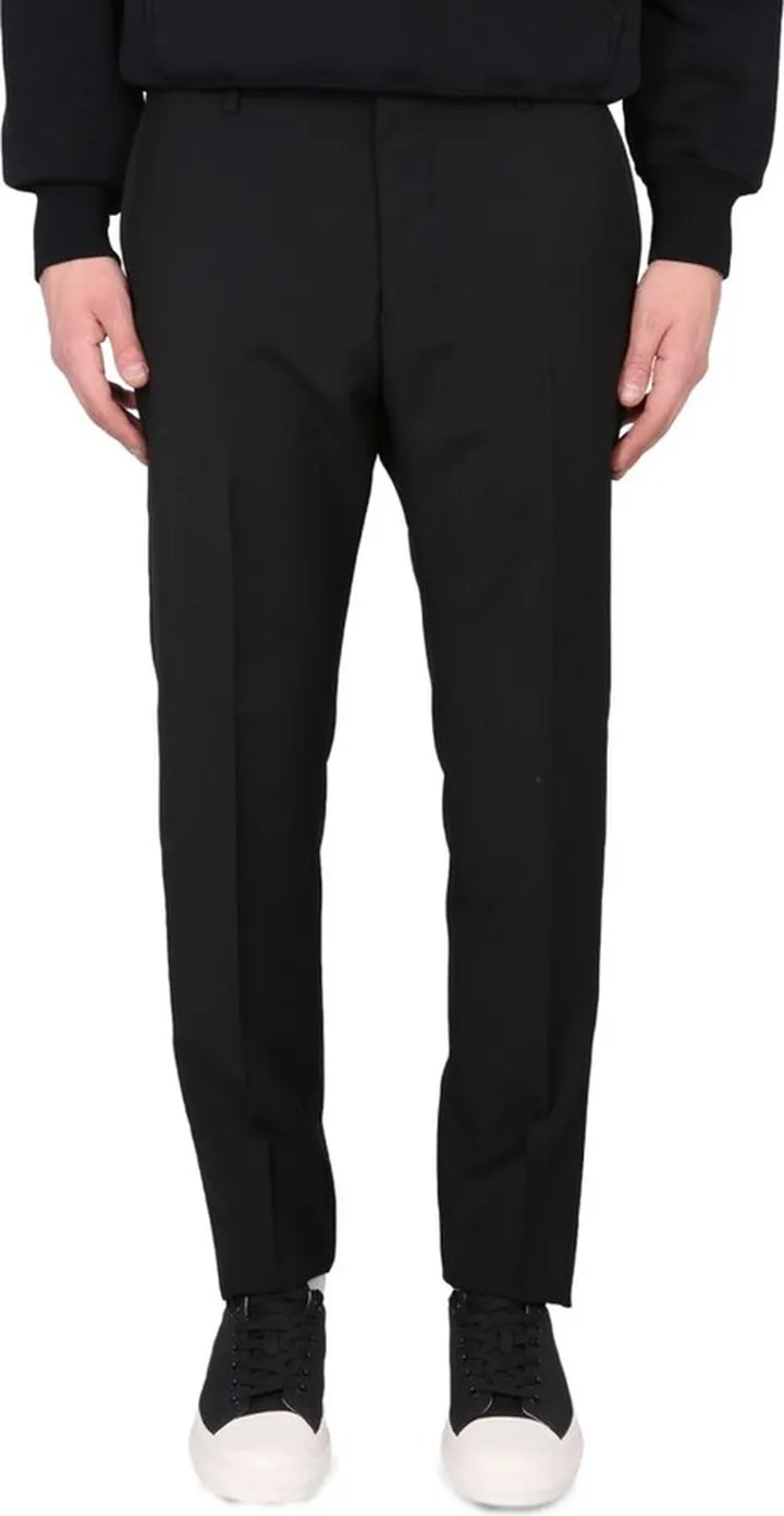 AMI Mid-Rise Straight Leg Trousers