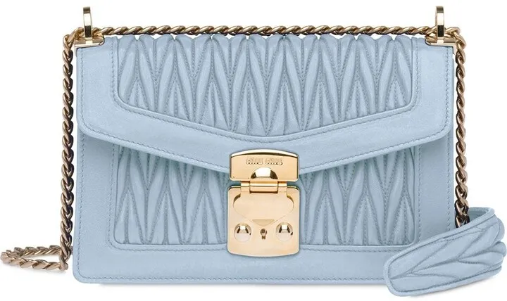 Miu Confidential matelassé shoulder bag