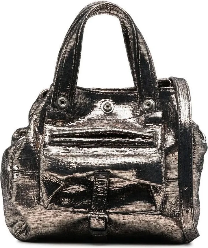 Billy lamé-effect tote bag