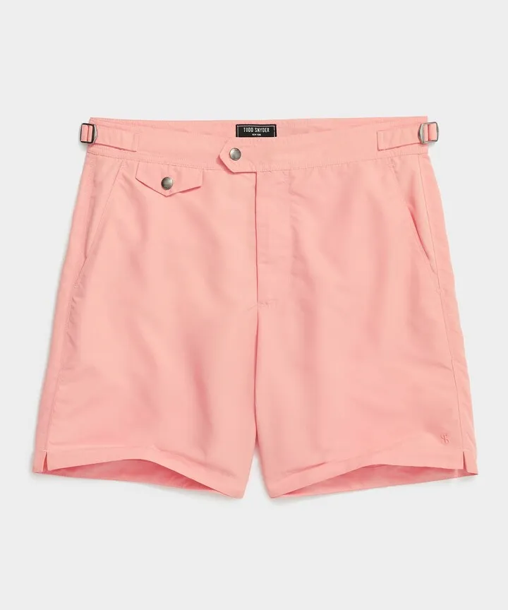 7" Riviera Swim Short in Antique Coral