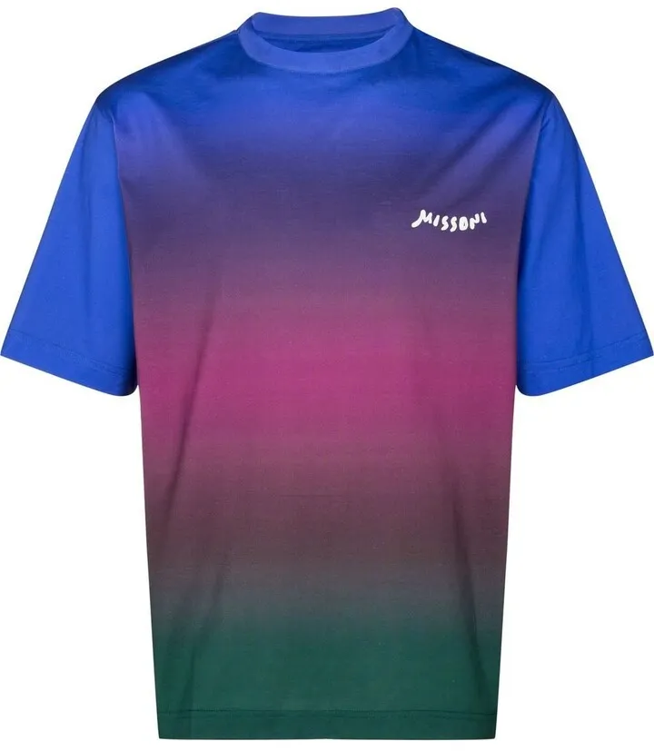gradient-print T-shirt