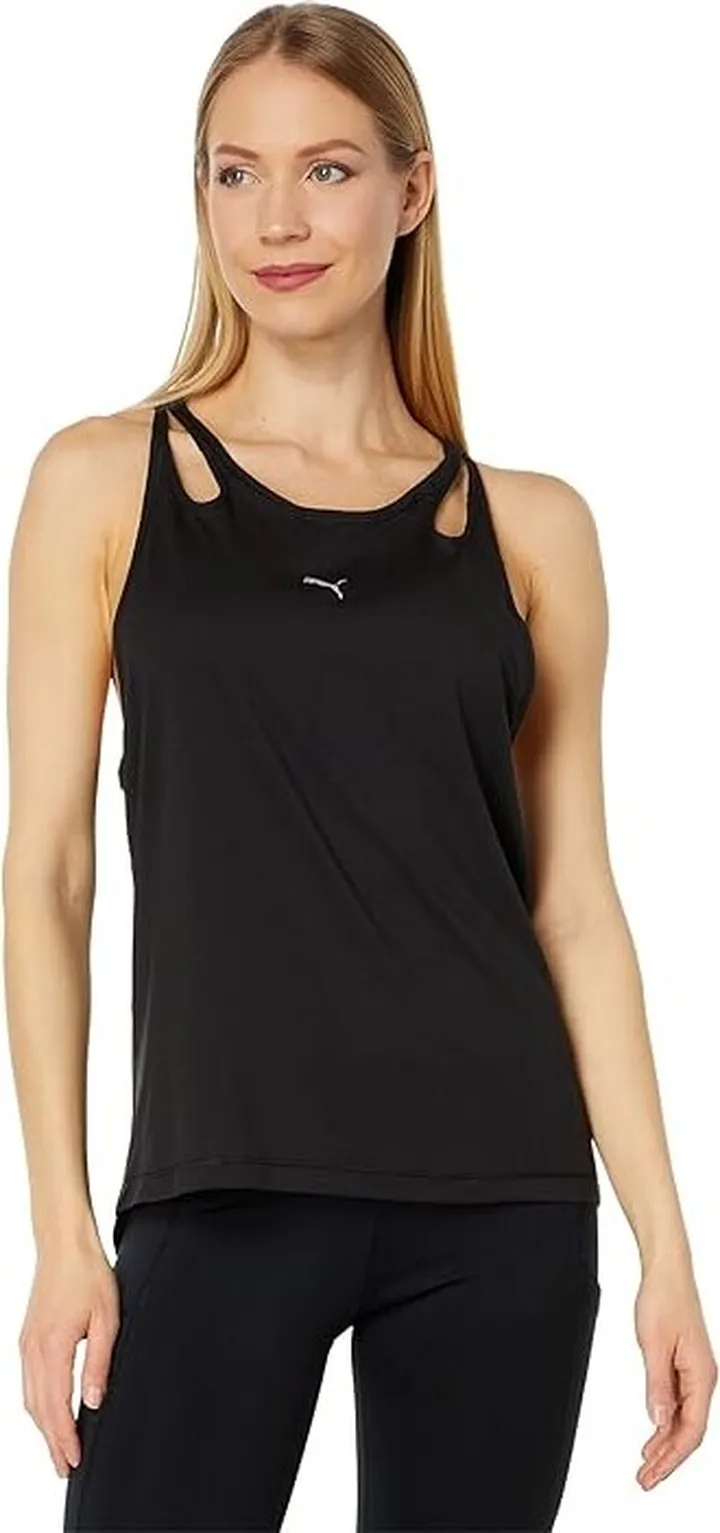 PUMA Run Cloudspun Tank (Black) Women's Clothing