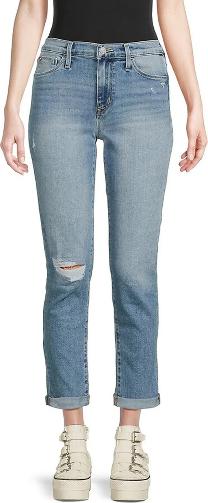 Natalie Mid Rise Slim Boyfriend Jeans
