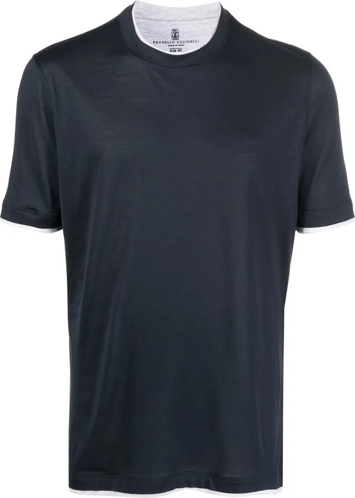 BRUNELLO CUCINELLI- Cotton And Silk Blend T-shirt