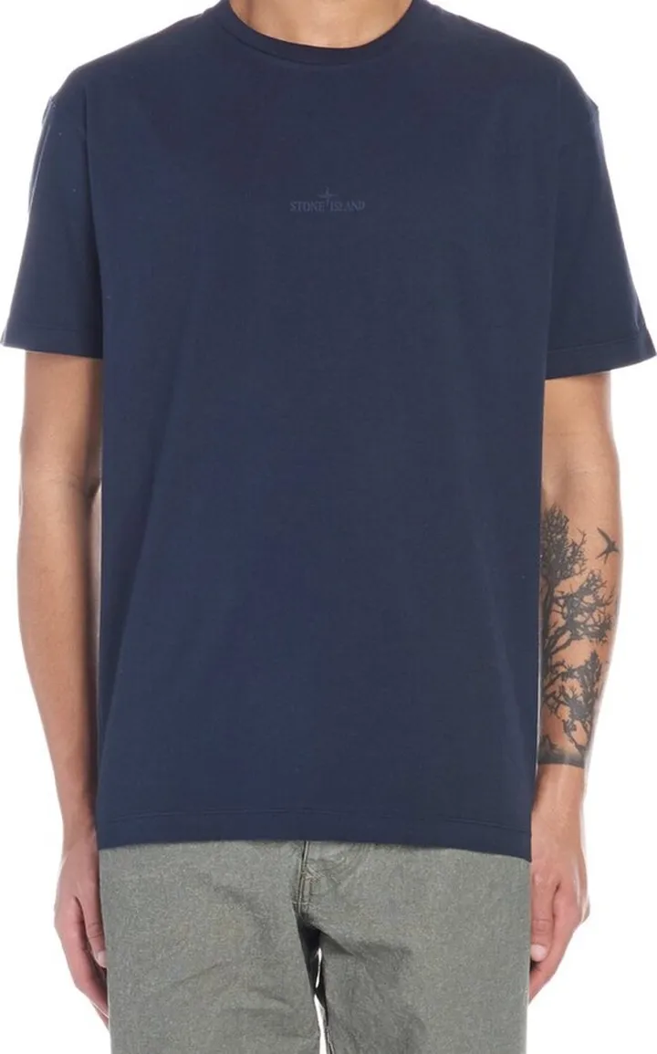 Stone Island Logo-Printed Crewneck T-Shirt