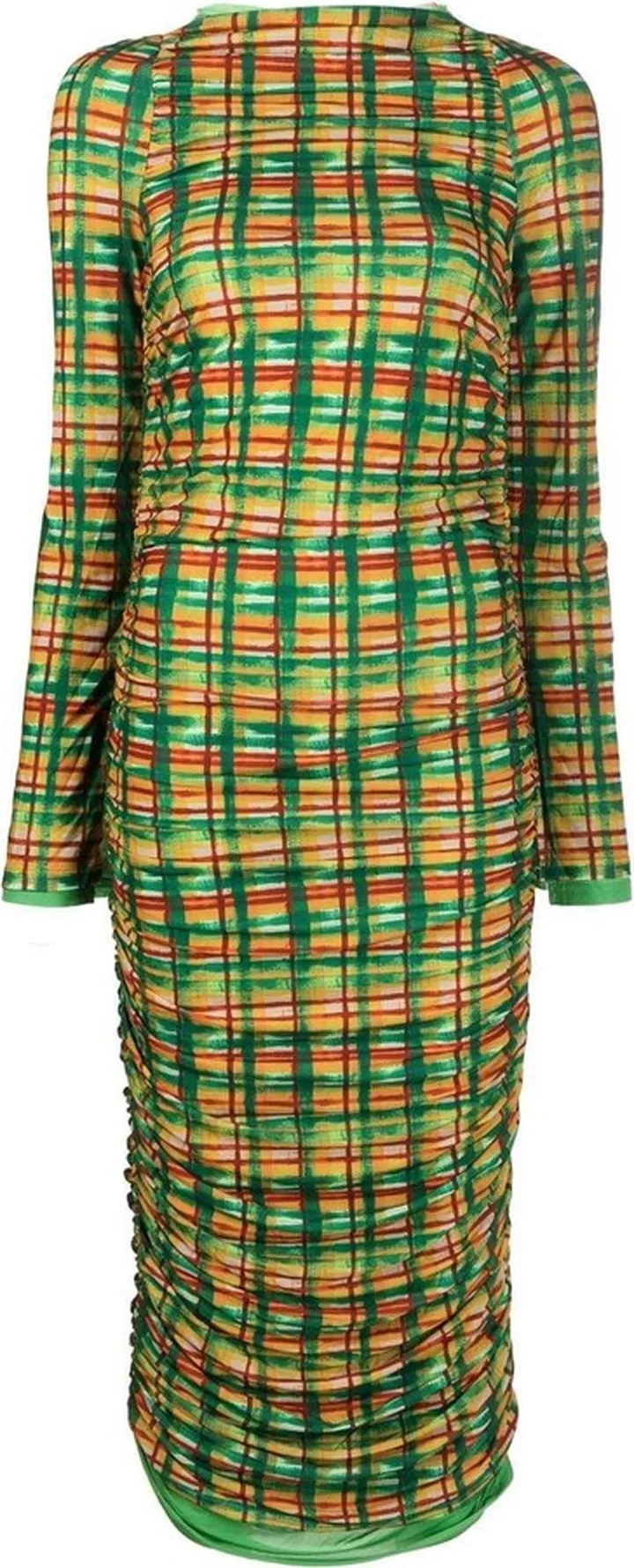 Check Midi-Dress
