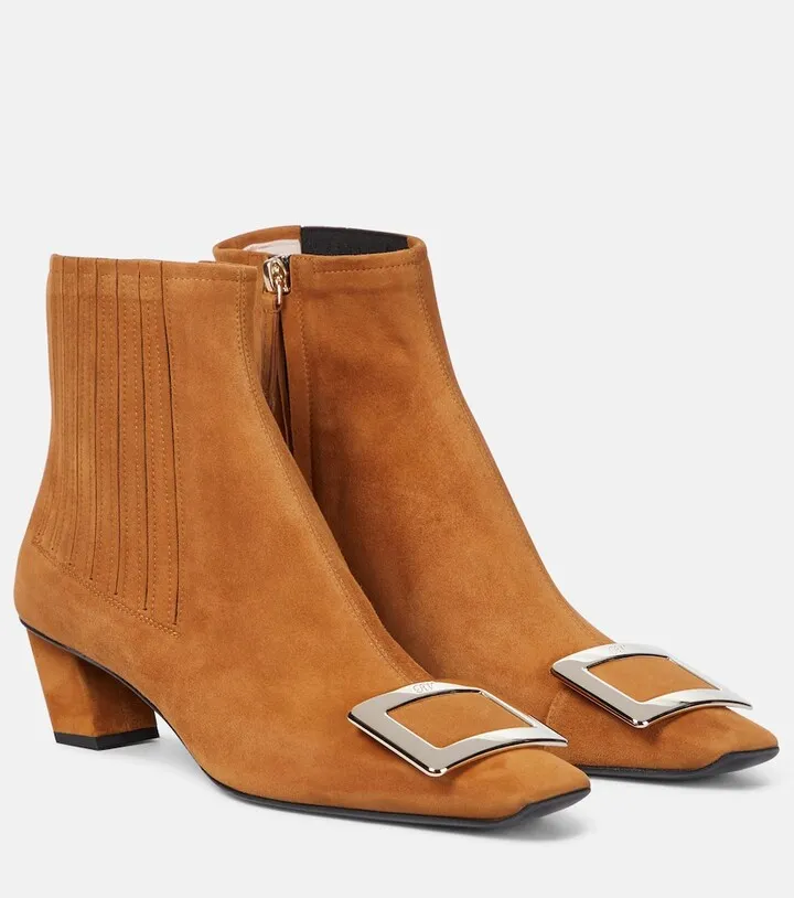 Belle Vivier suede Chelsea boots