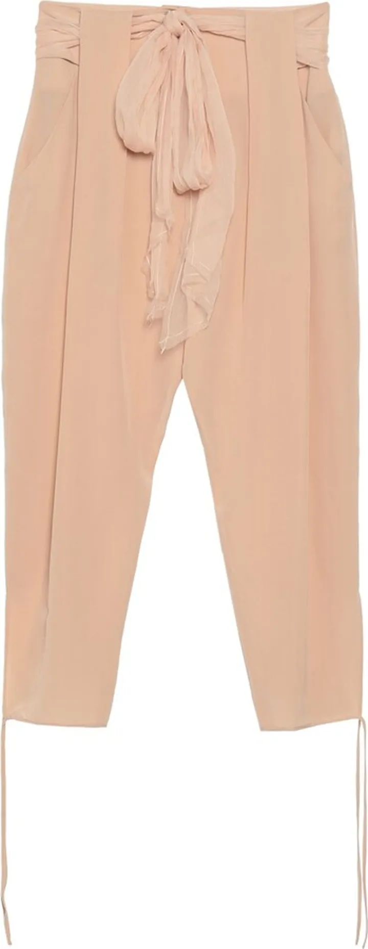 Cropped Pants Beige