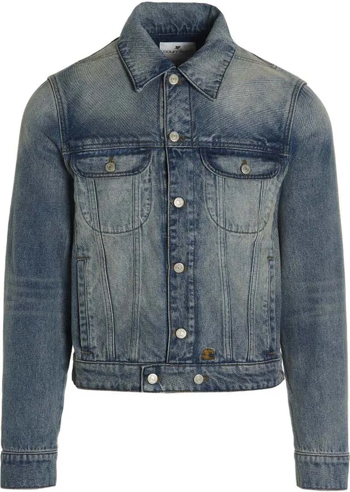 'strap Denim Dirty Blue' Jacket