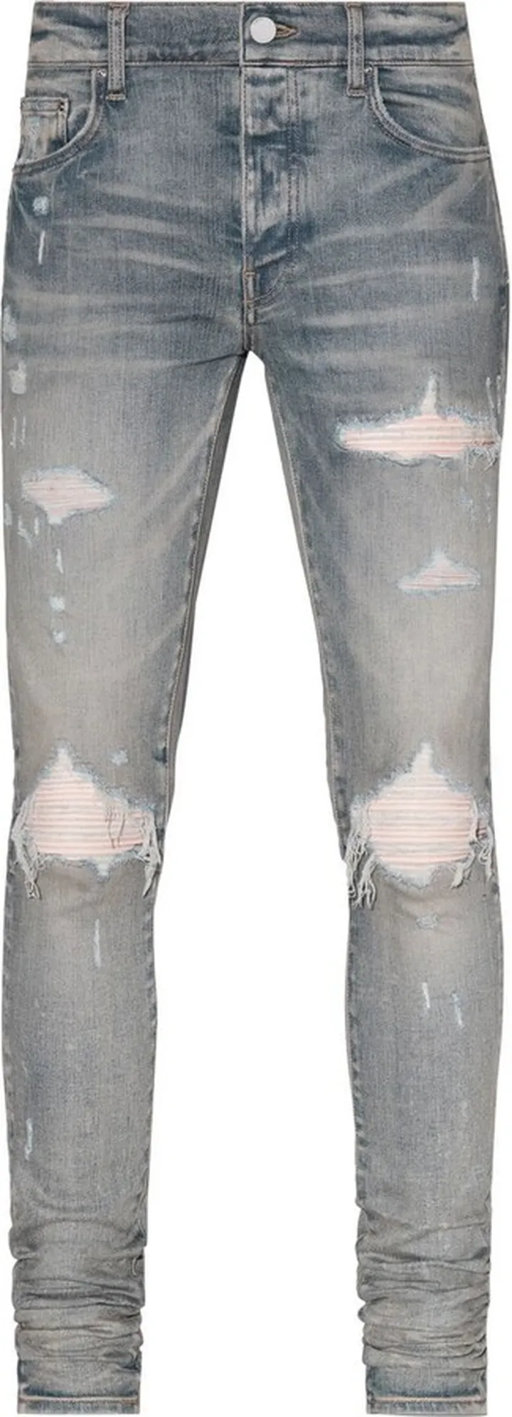 Ultra Suede low-rise skinny jeans