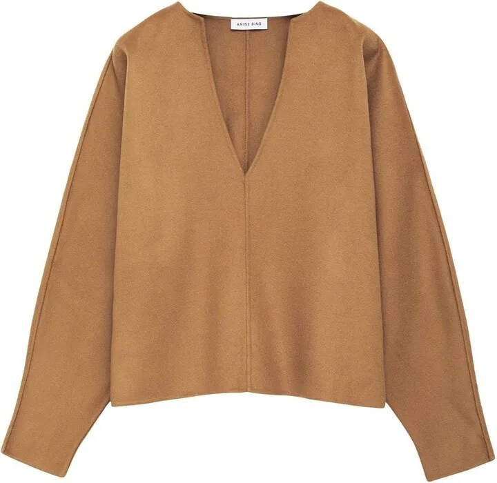 Georgina V-neck wool top