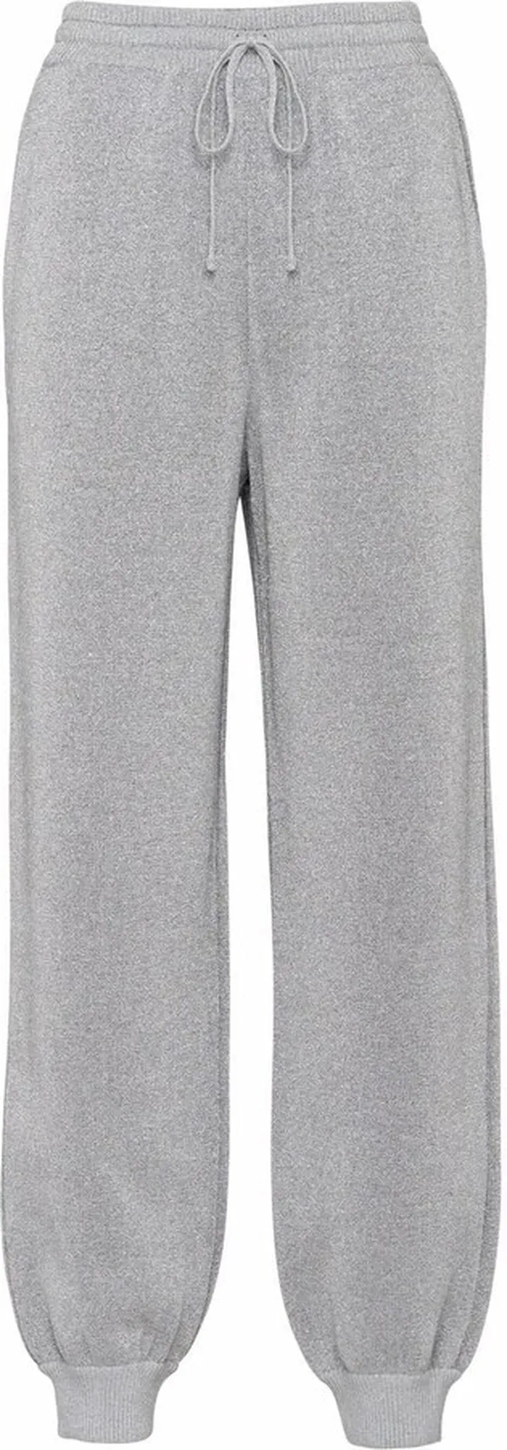 Cashmere Ribbed Cuff Track Trousers