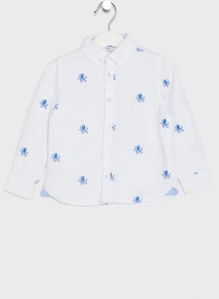 Kids Oxford Straight Fit Shirt