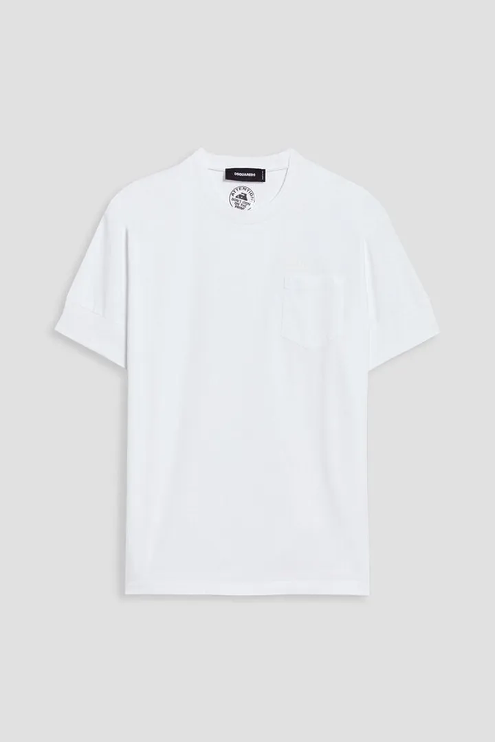 Printed cotton-jersey T-shirt