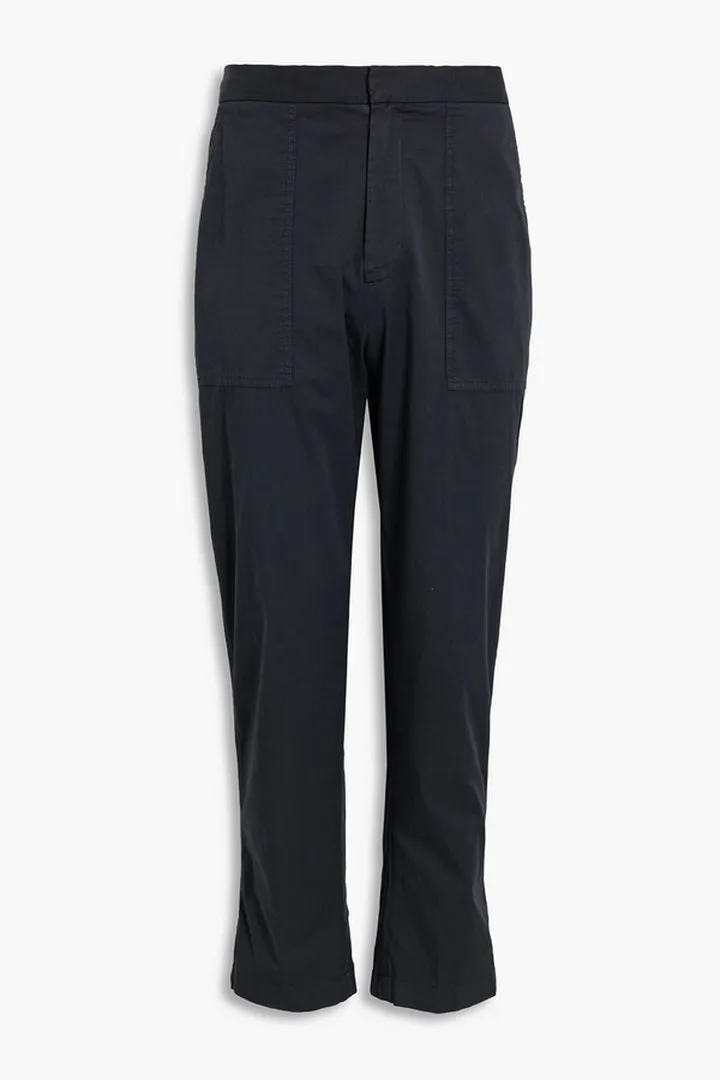 Paolo tapered cotton-blend poplin pants