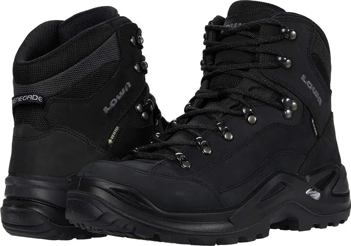 Lowa Renegade GTX Mid (Deep Black) Men's Hiking Boots