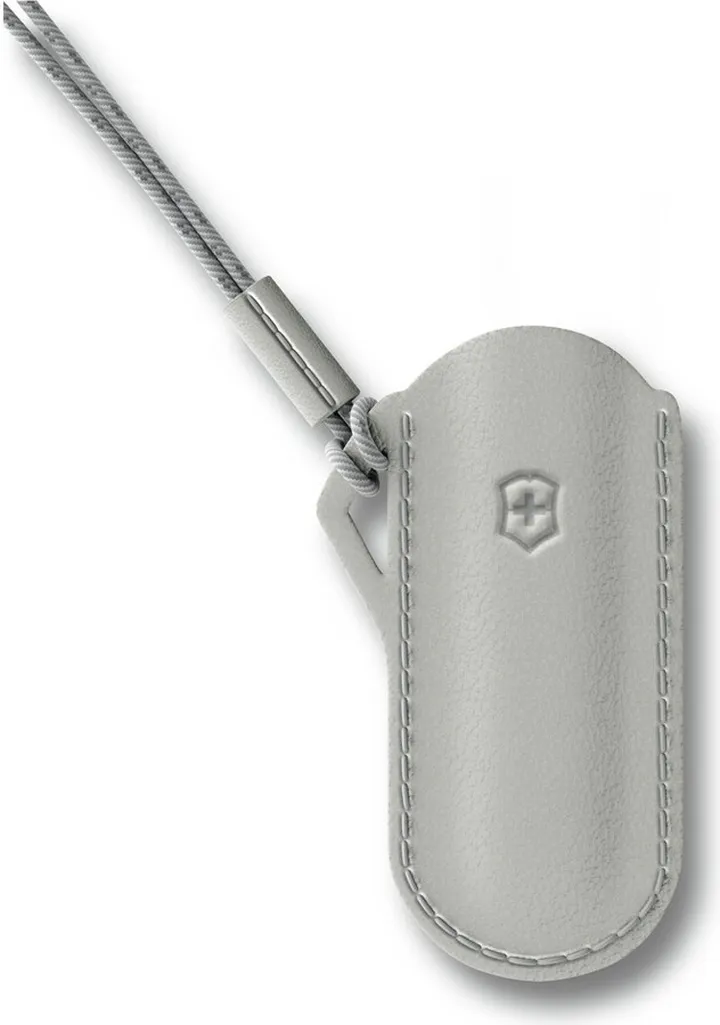 Victorinox Mystical Morning Light Gray Leather Pouch for Pocket Knife