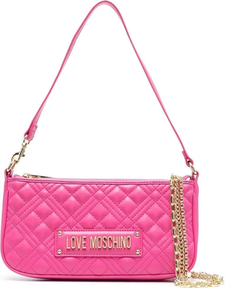 Quilted Logo-Detail Shoulder Bag