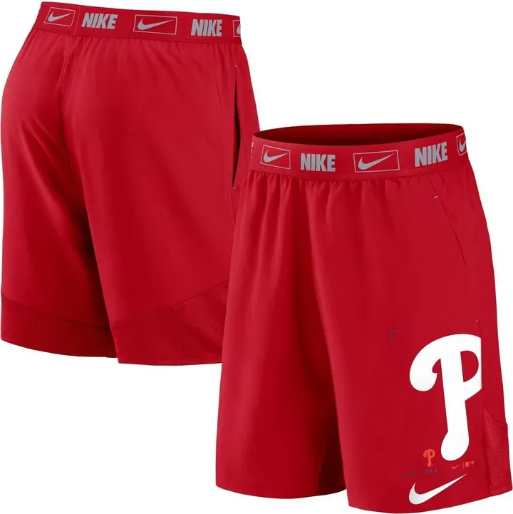 Men's Nike Red Philadelphia Phillies Bold Express Performance Shorts