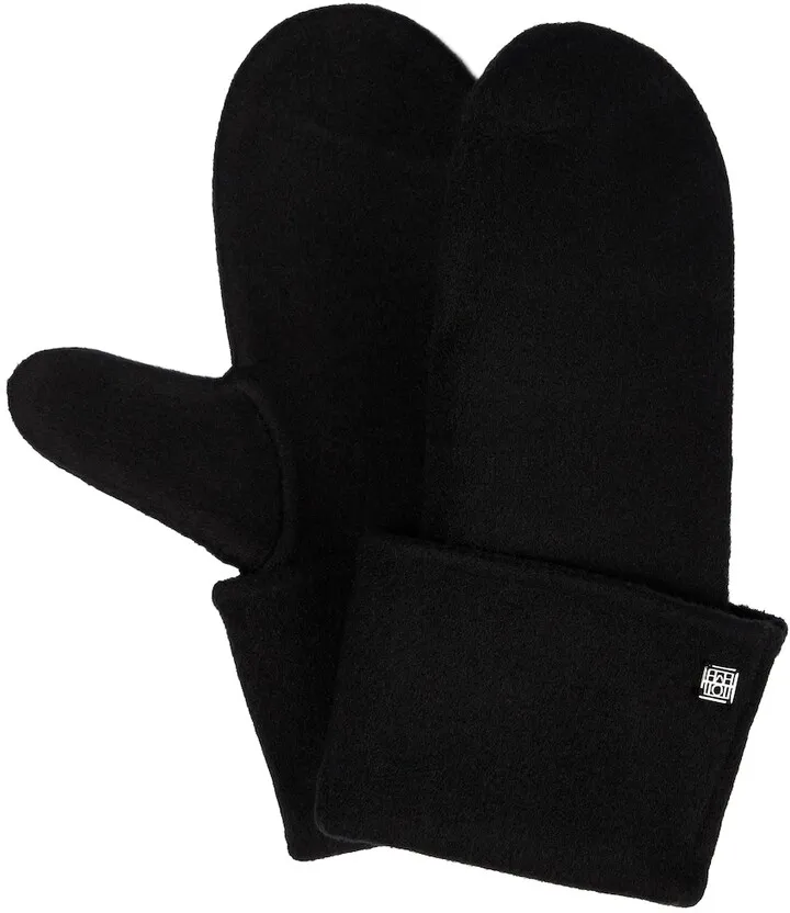 Wool and cashmere mittens