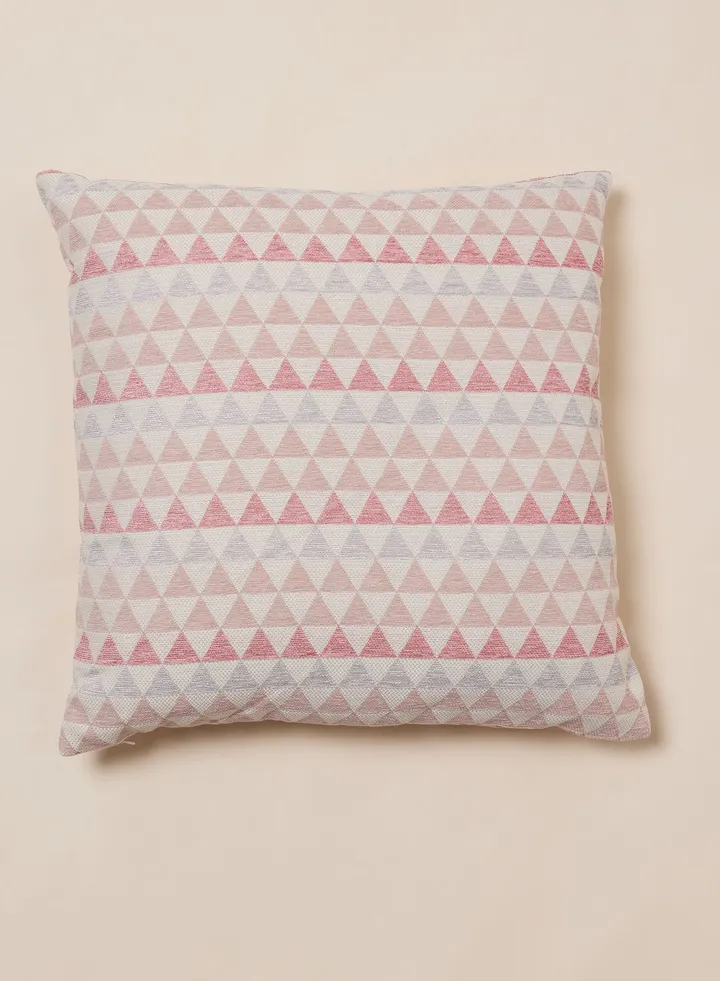 Chenille Geometric Cushion