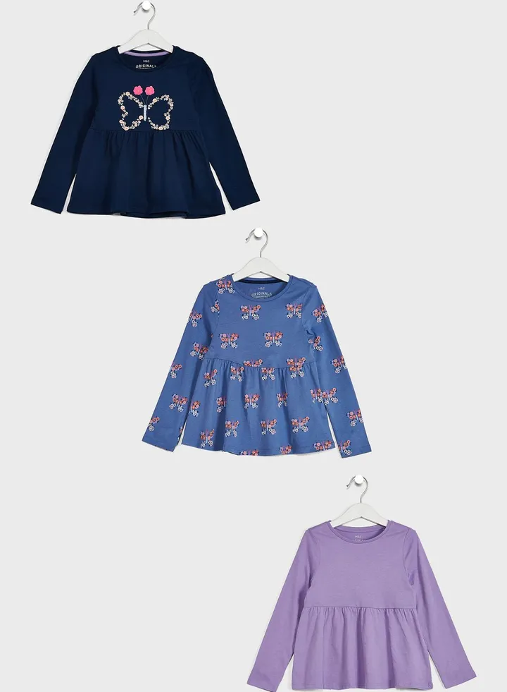 Kids 3 Pack Assorted Top