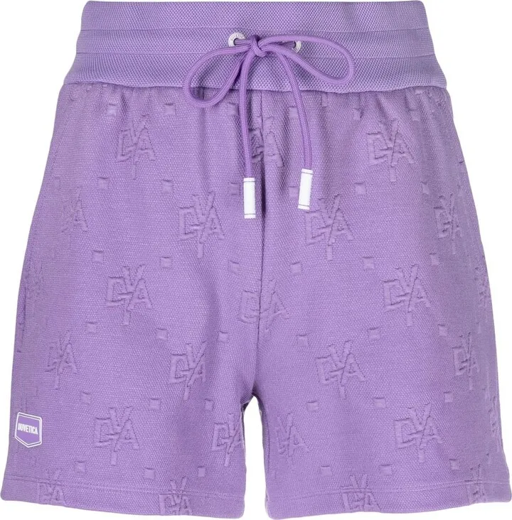 Embossed-Logo Drawstring Shorts