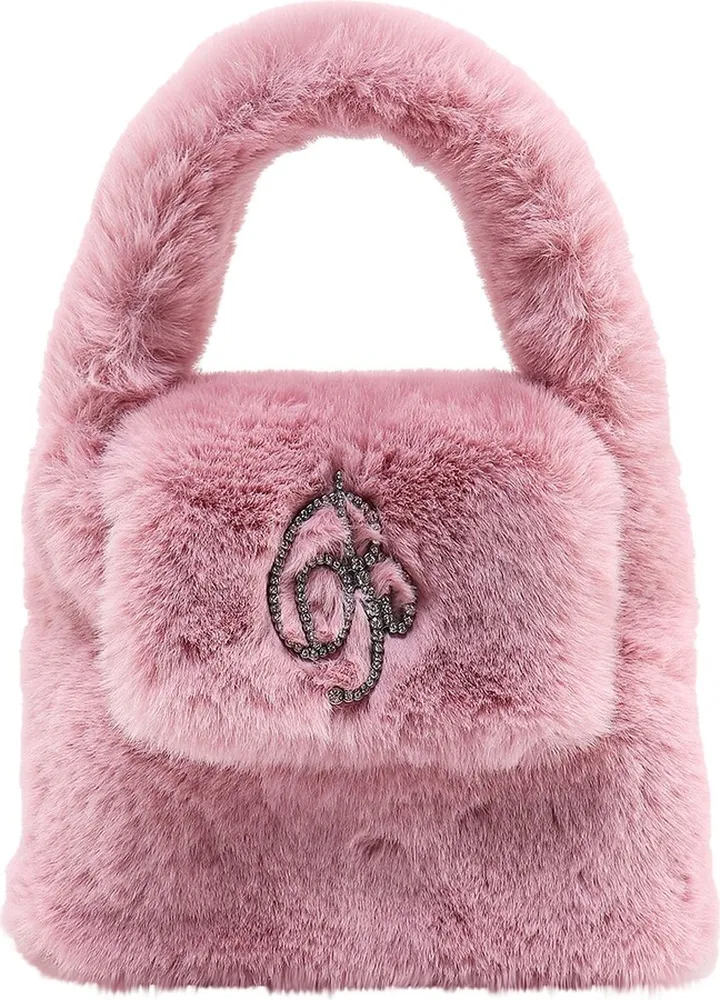 Faux fur handbag