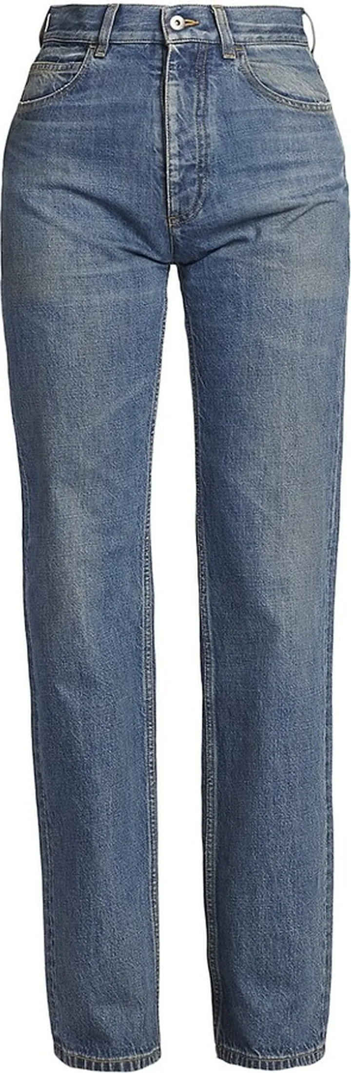 Boyfriend-Fit Mid-Rise Jeans