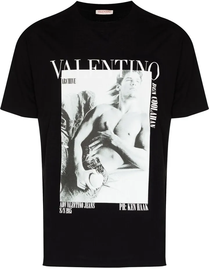 archive-print cotton T-shirt