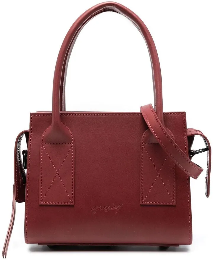 Logo-Detail Leather Tote Bag